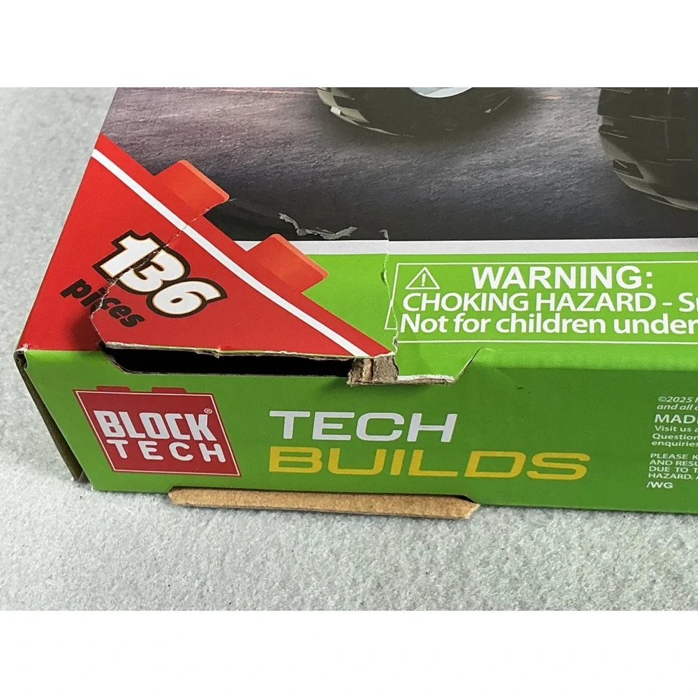 Block Tech Tech Builds Dino Crusher 136 Piece Green Off-Road Truck Building Set